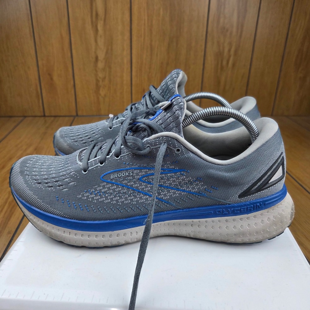Brooks Glycerin 19 Mens Running Shoes Grey Blue 1103561D095 Size 11.5